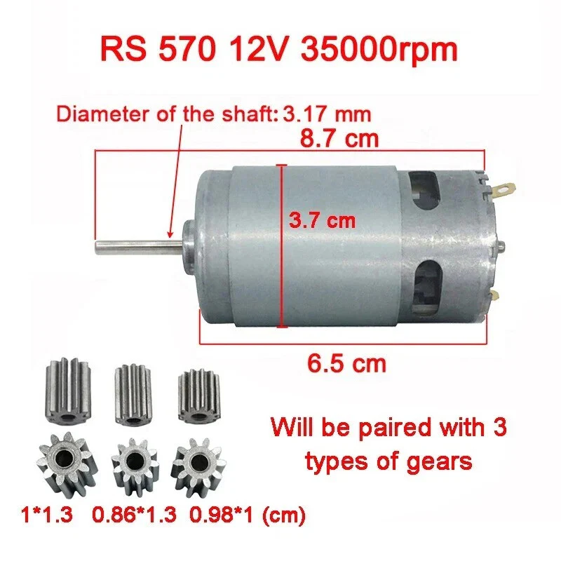 24V High-Speed Powerful Motors for Children's Electric Toy Car - Image 18