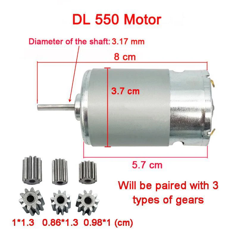 24V High Power Electric Motors for Children's Toy Cars with High Speed Performance - Image 10