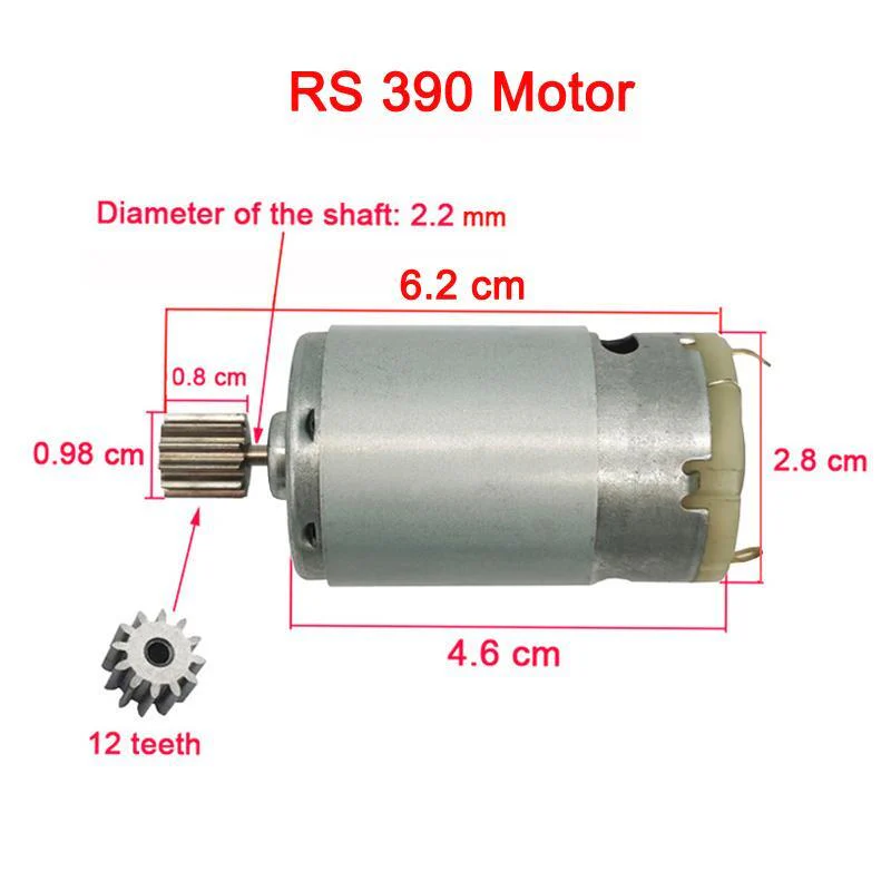24V High Power Electric Motors for Children's Toy Cars with High Speed Performance - Image 3