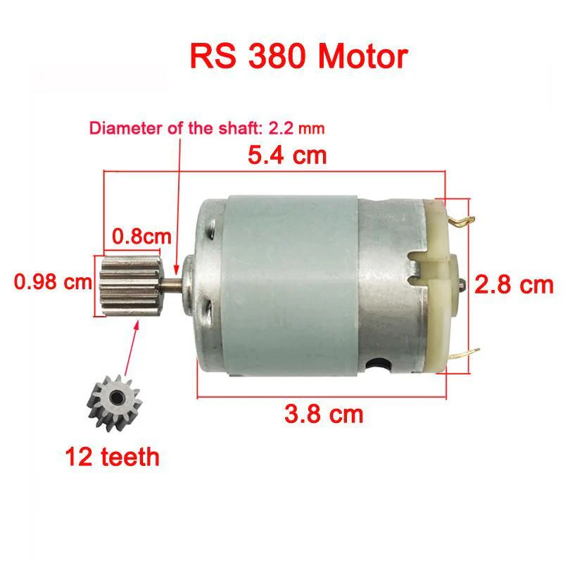 24V High Power Electric Motors for Children's Toy Cars with High Speed Performance - Image 8
