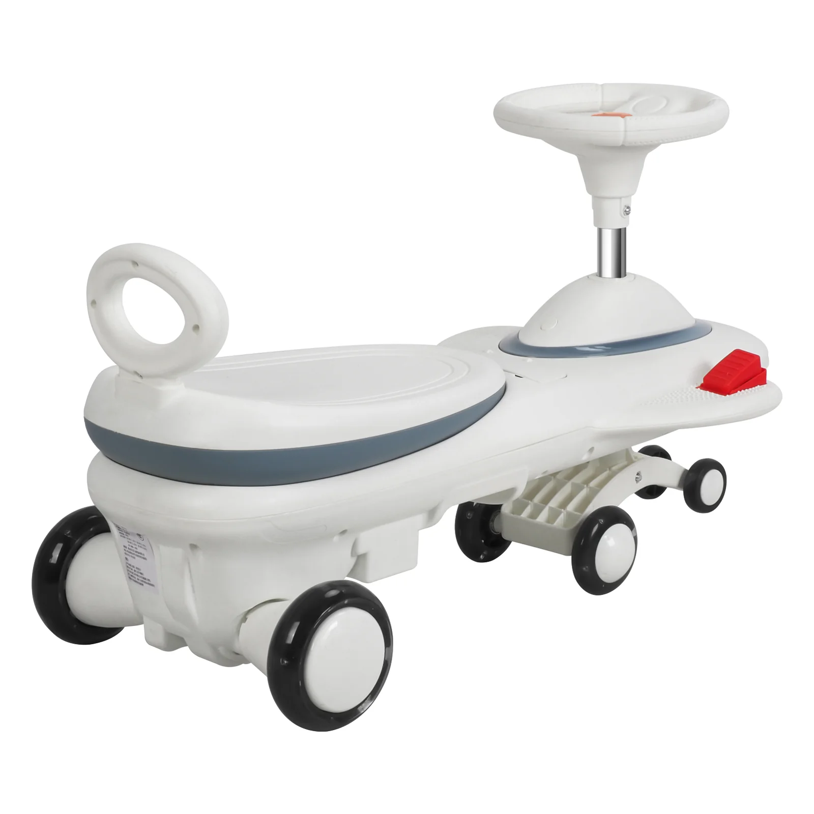 6.7V Electric Wiggle Car with Pedal 2-in-1 Light and Music for Ages 1-6 - Image 4