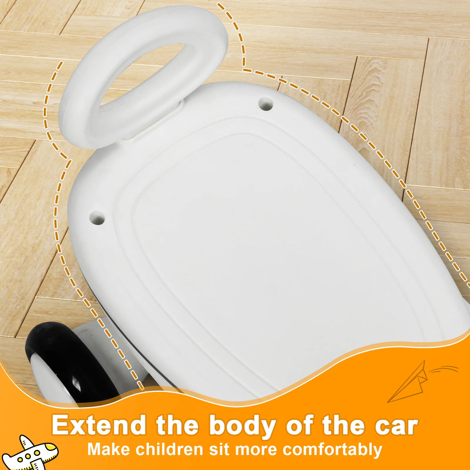 6.7V Electric Wiggle Car with Pedal 2-in-1 Light and Music for Ages 1-6 - Image 10