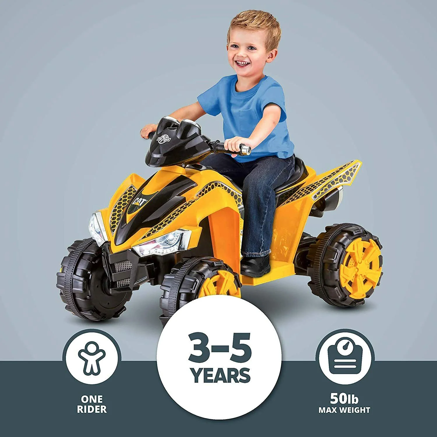 6-Volt Caterpillar Ride-On Toy for Toddlers: Durable and Fun Single Rider for Ages 3-5 - Image 2