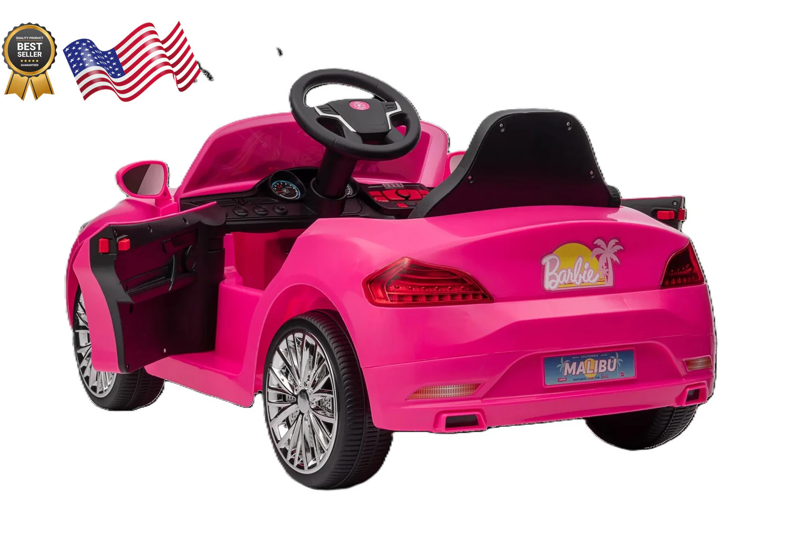 6 Volt Battery-Powered Convertible Ride-On Car for Kids and Toddlers Age 3+ - Image 3