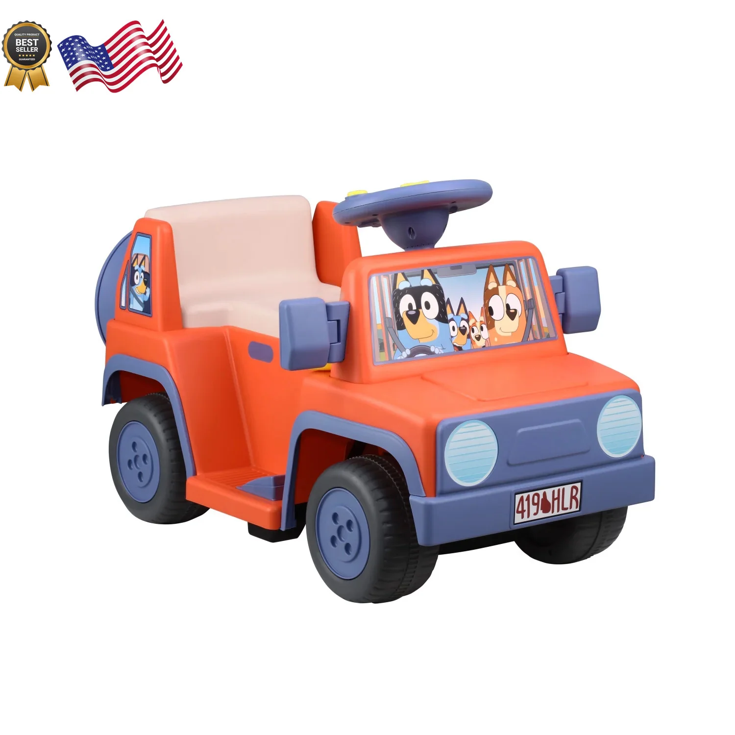 6V Battery-Powered Ride-On Car with Sounds for Kids and Toddlers Ages 2+ - Image 13