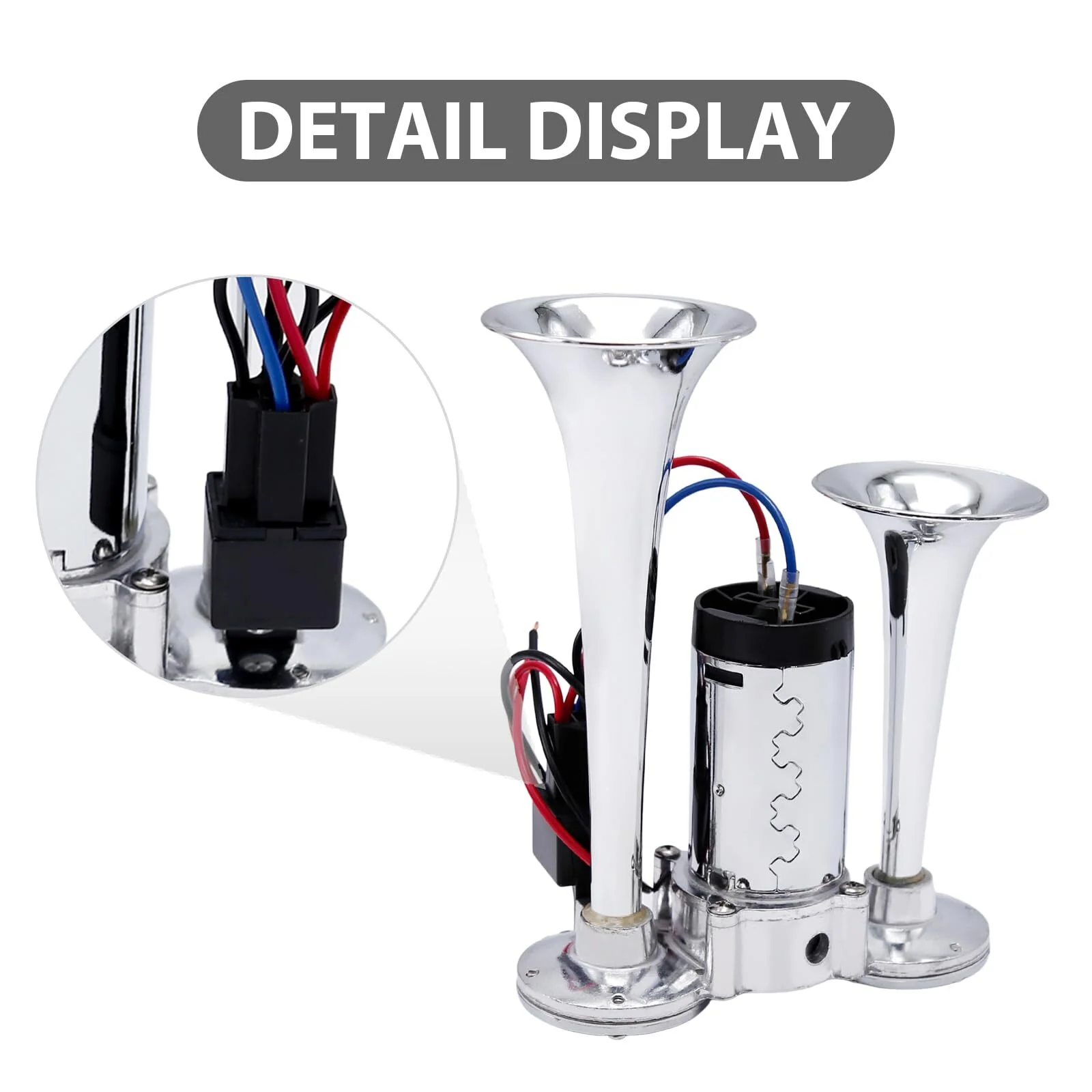 Dual 12V Train, Truck, Car, and Boat Horn Kit for Pickup and Vehicle Sound Enhancement - Image 6