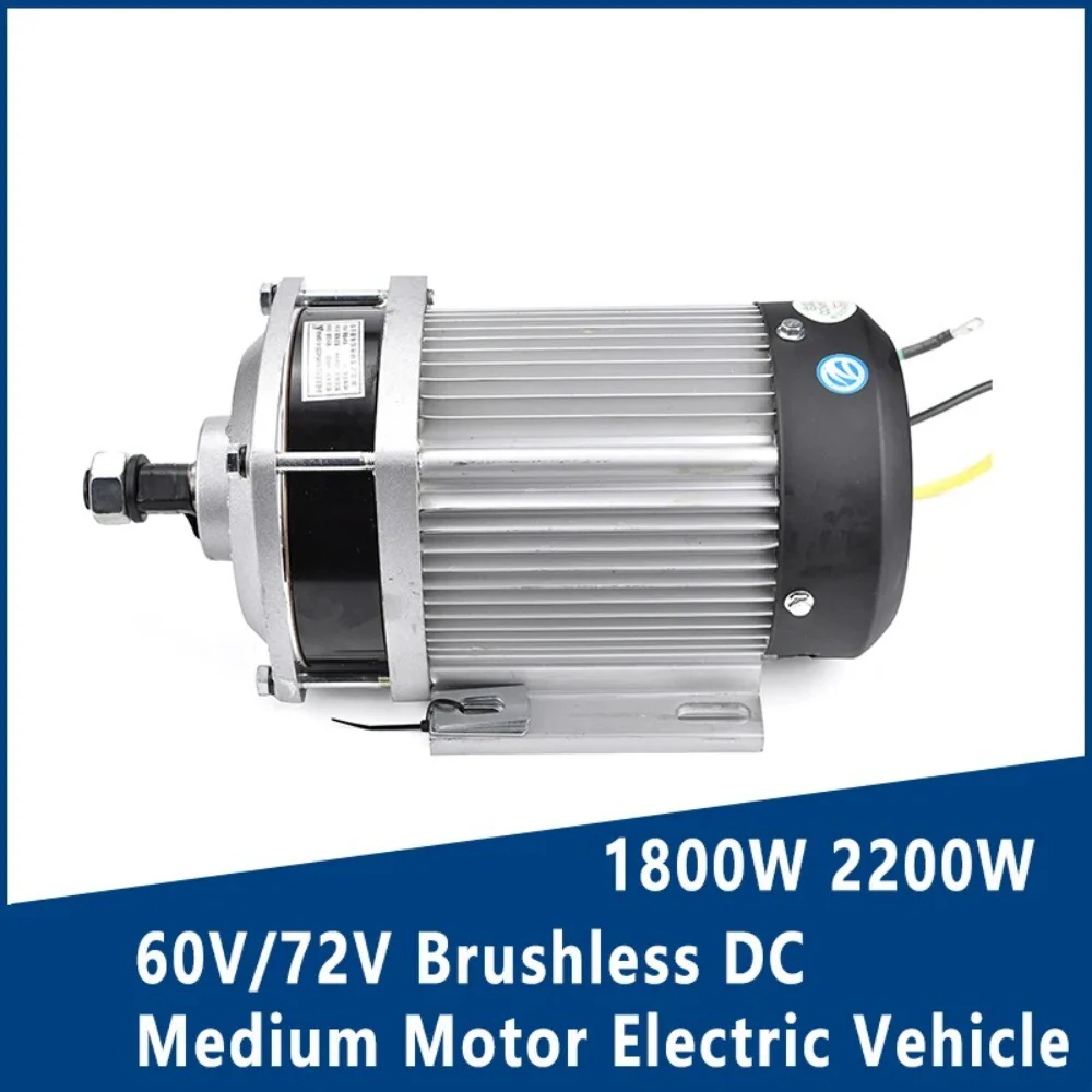 60V/72V Brushless DC Medium Motor for Electric Vehicle and Tricycle BM1424ZXF - Image 2