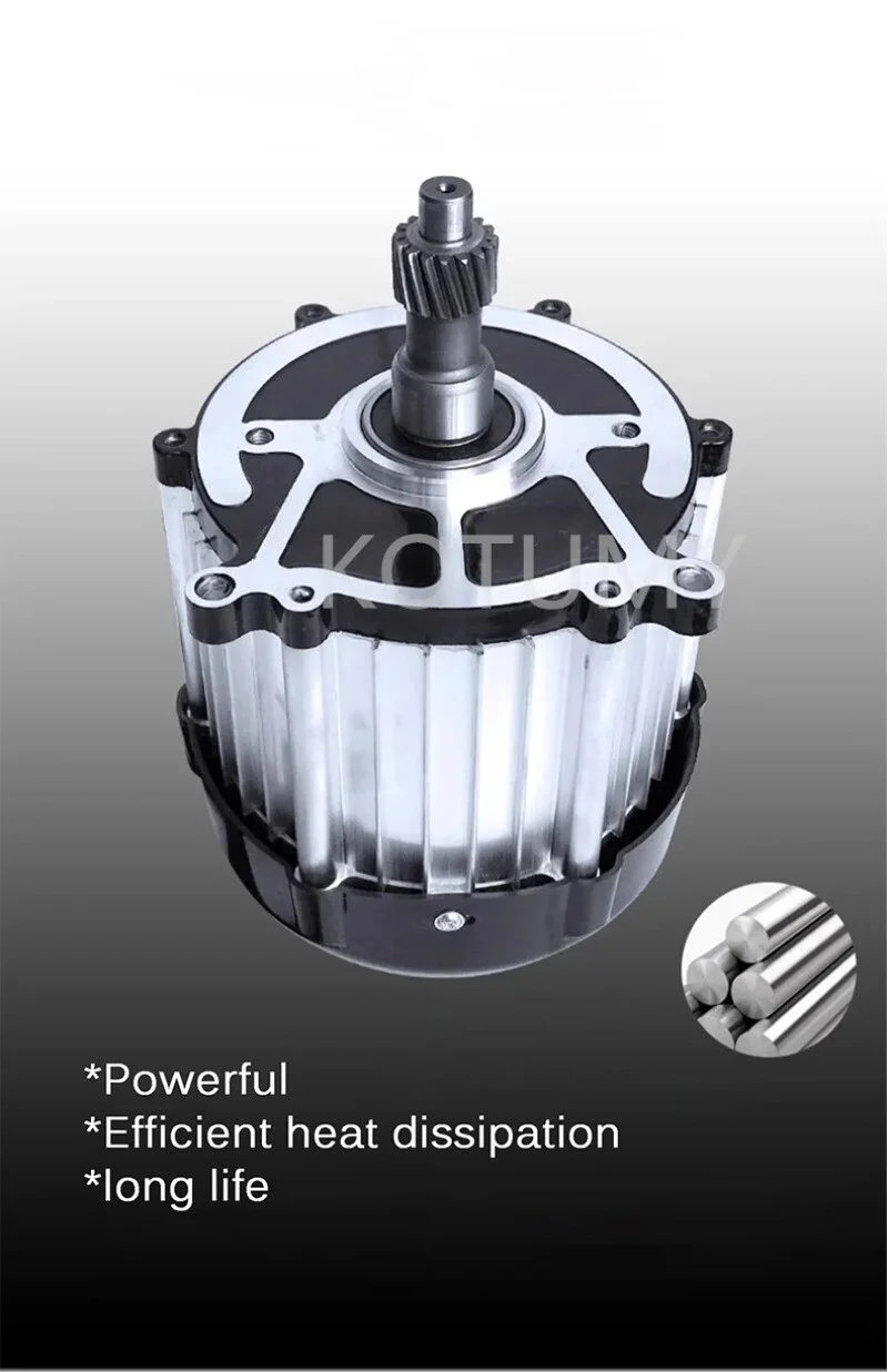 60V 1500W Electric Tricycle with High-Speed Brushless Differential Motor and 5-Hole Design - Image 4