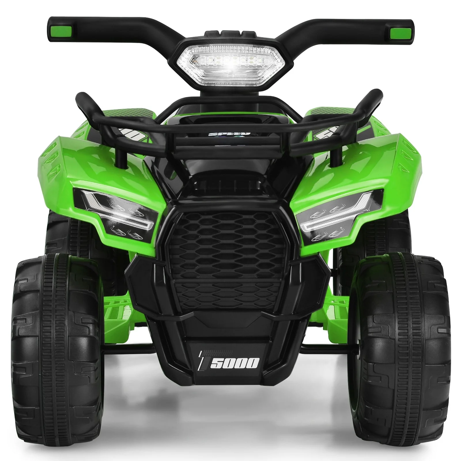 6V 4-Wheel Kids Green ATV Quad Ride-On Toy with Music, Horn, and LED Lights - Image 10