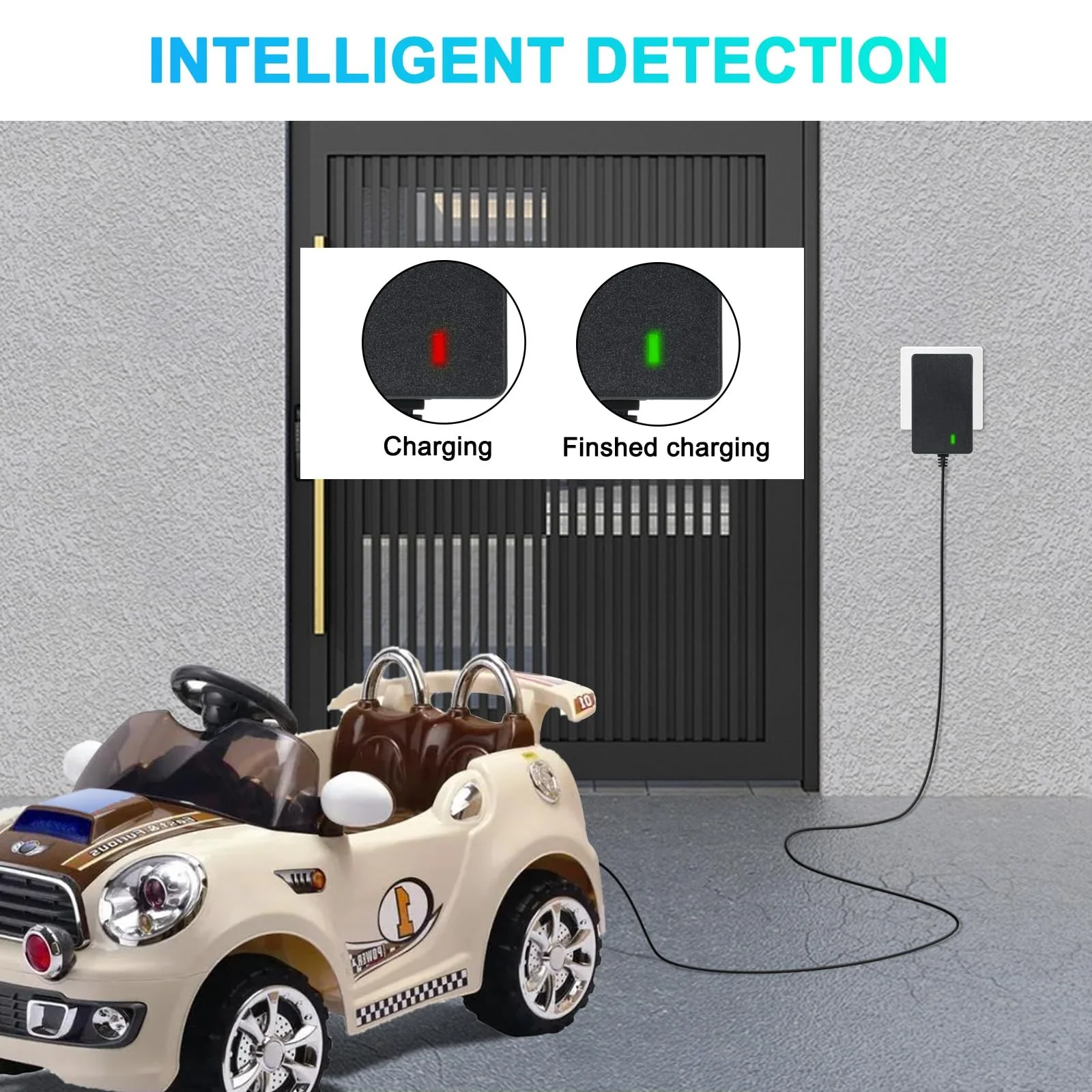 6V Charger for Children's Ride-On Cars - Black - Image 5