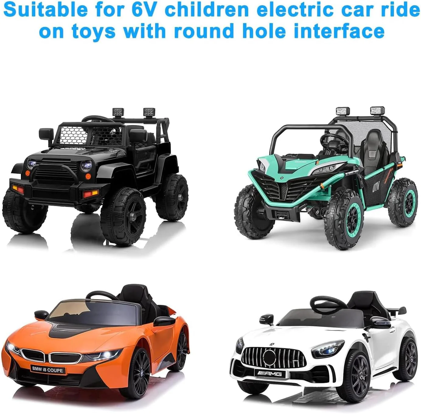 6V AA Battery and Charger Kit for Kids Ride-On Toys Compatible with Flybar Kidzone Bumper C - Image 6