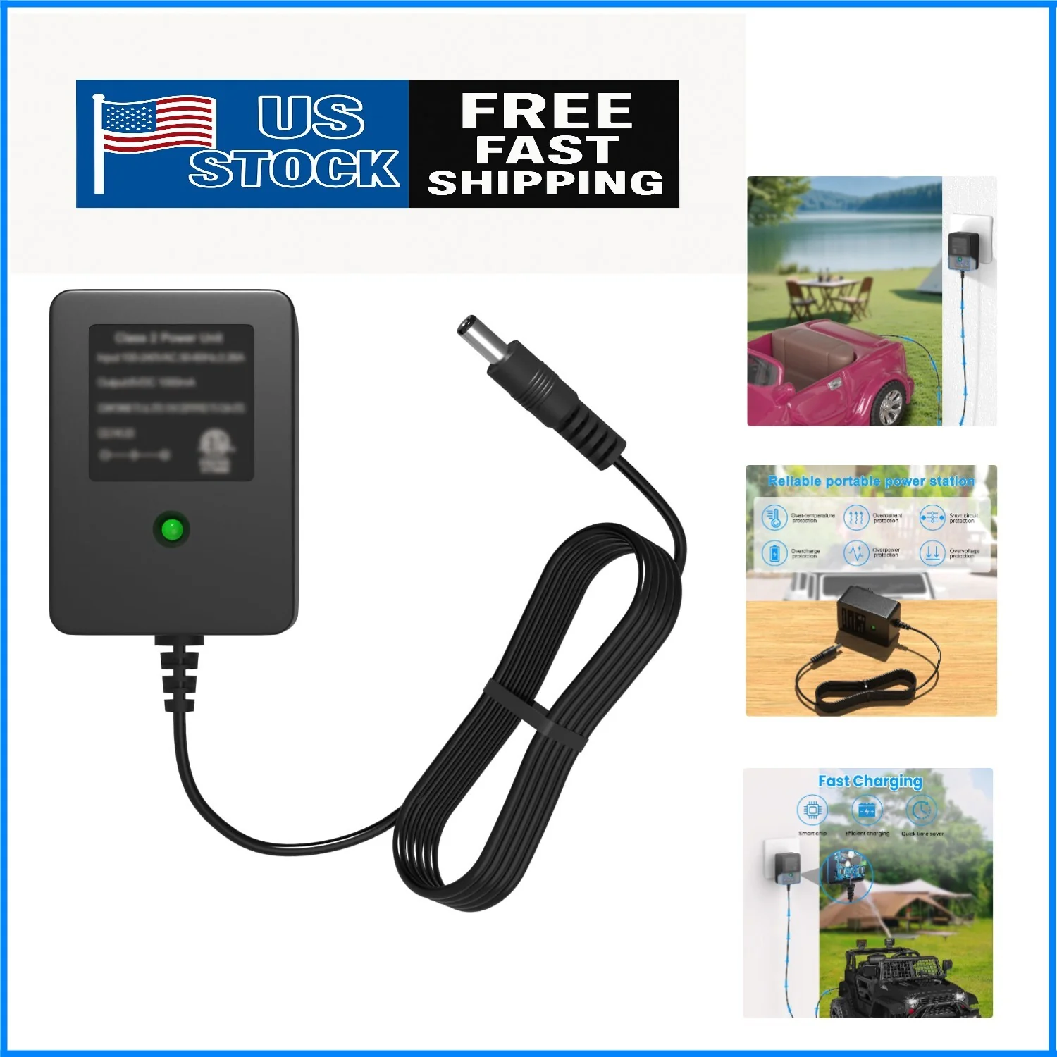 6V AA Battery Charger for Kids Ride-On Toys Safe Portable Charging Solution - Image 9