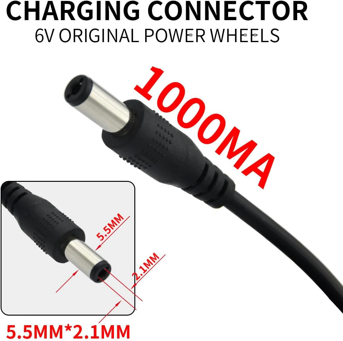 6V Charger for Ride-On Toy Cars and Kidzone, Flybar B - Image 4