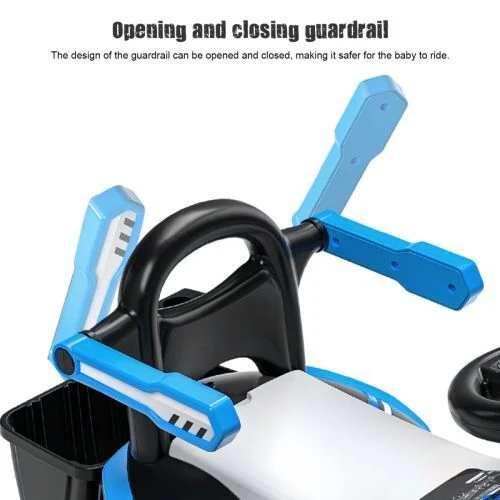 6V Battery Powered Electric Excavator Ride-On Toy Car for Kids with Helmet - Image 23