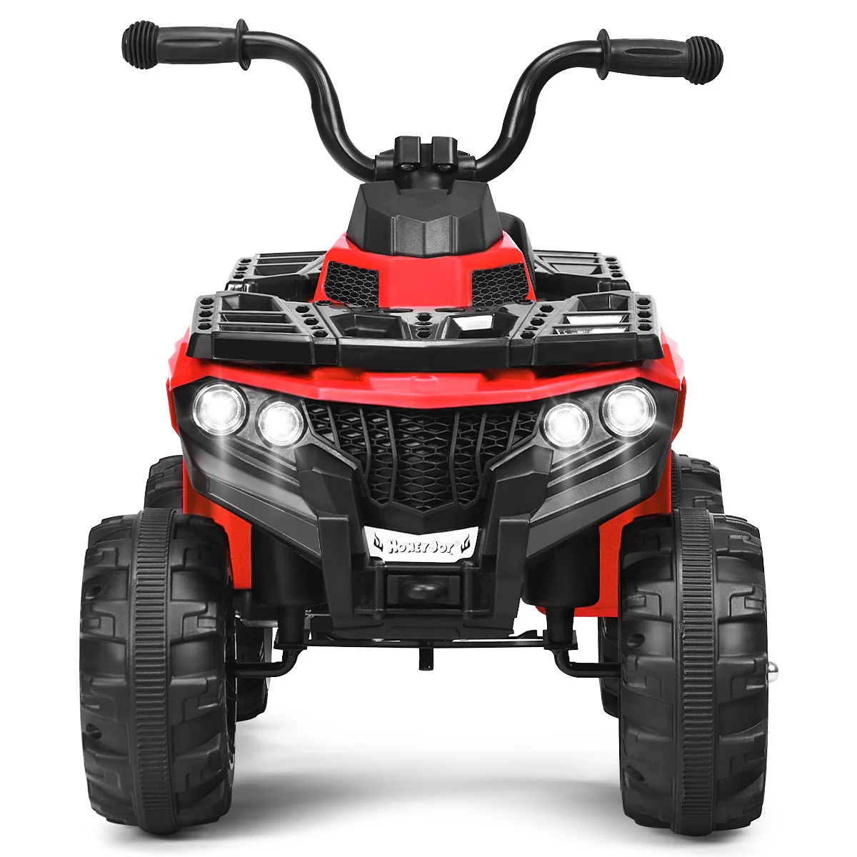 6V Battery-Powered Kids Ride-On ATV 4 Wheeler Quad with MP3 and LED Lights Red - Image 7