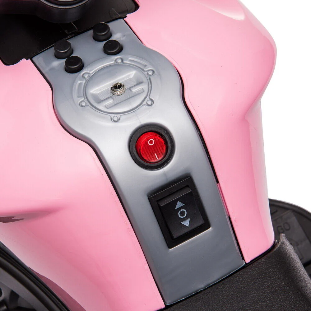 6V Battery Powered Kids Electric Motorcycle Ride-On Toy with Music - Image 14