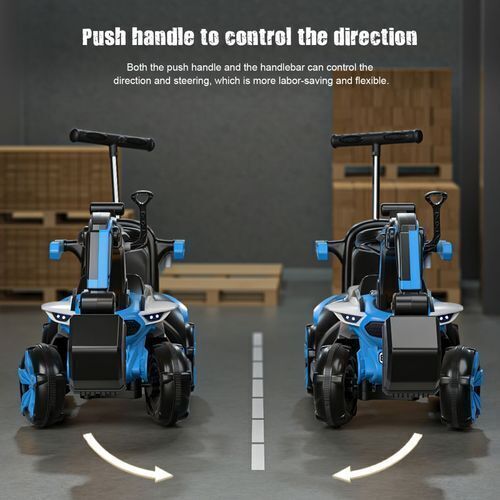 6V Battery-Powered Kids Excavator Tractor with LED Headlight, Helmet, and Rear Box - Image 17