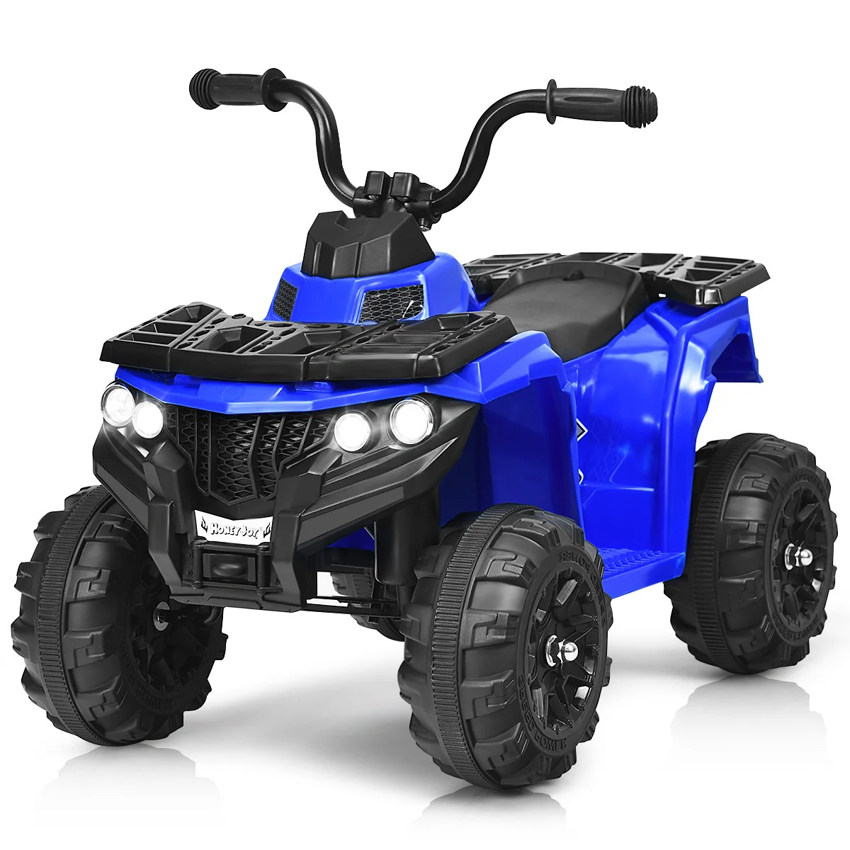 6V Battery-Powered Kids Ride-On ATV 4-Wheeler with MP3 and LED Lights Blue - Image 6