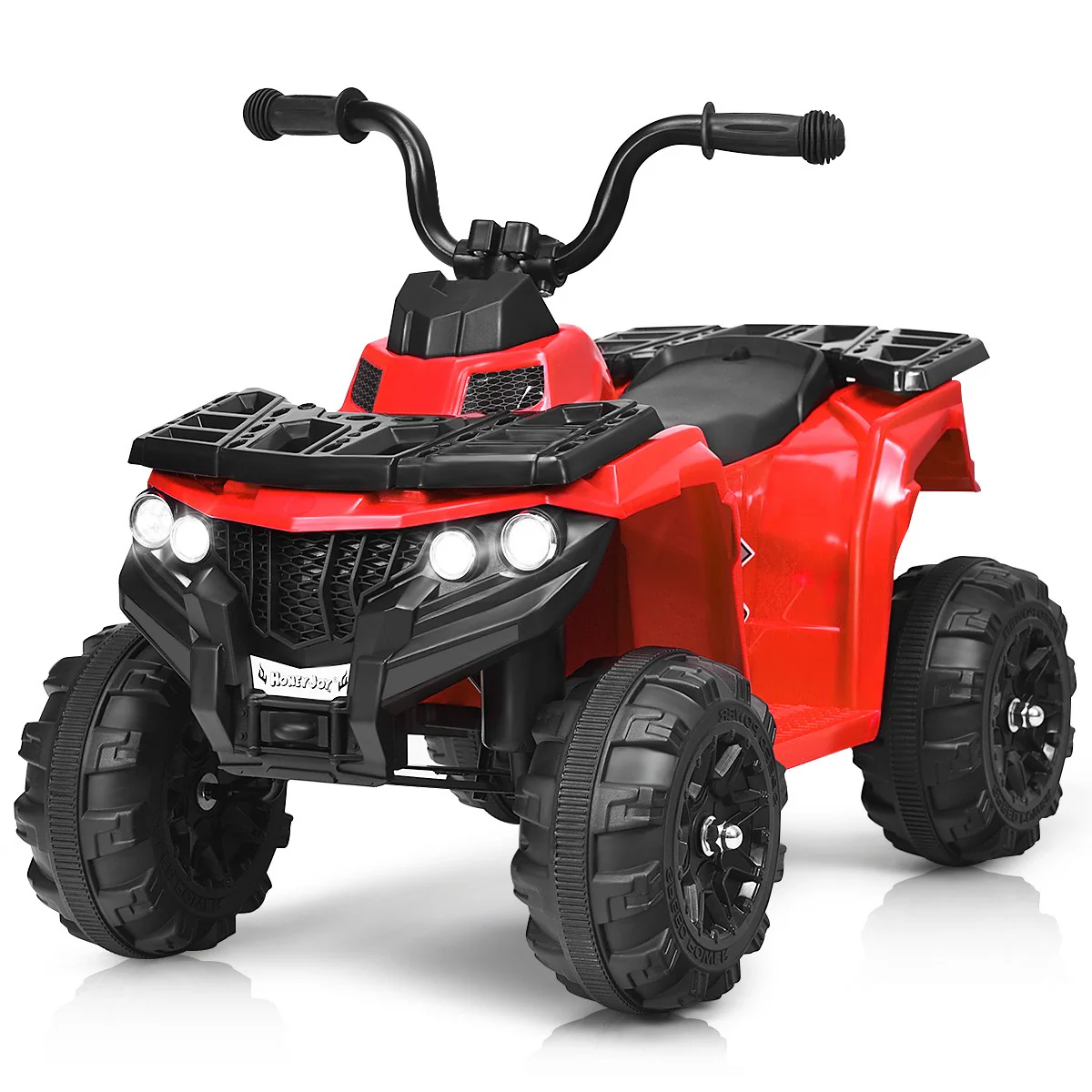 6V Battery Powered Kids Ride-On ATV 4 Wheeler Quad with MP3 and LED Headlight Red - Image 13