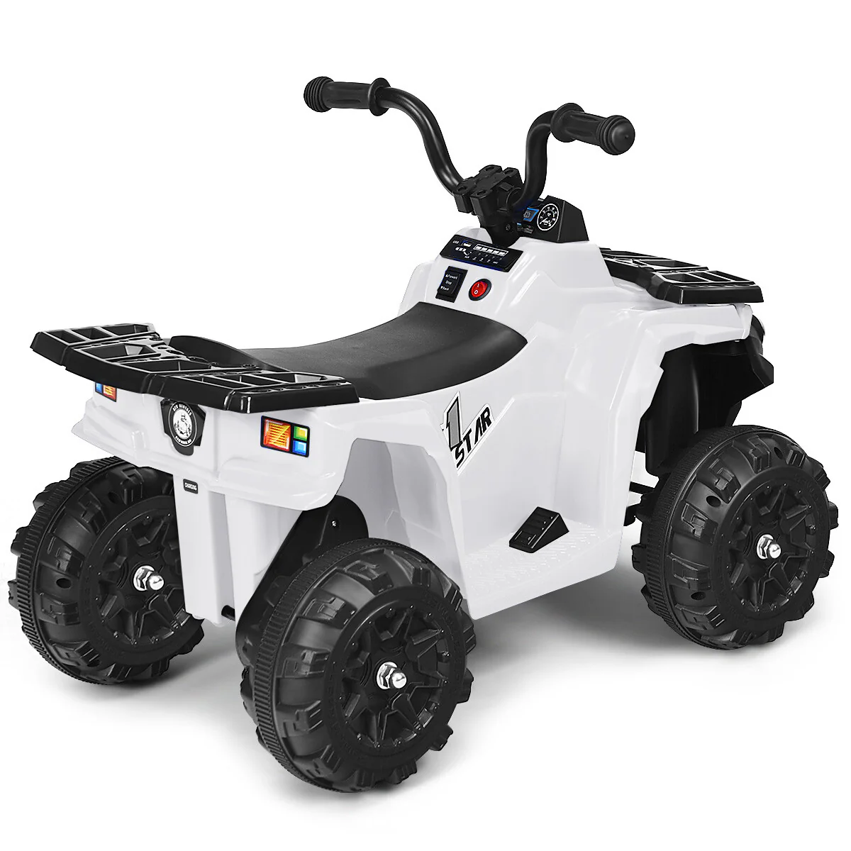 6V Battery Powered Kids Ride-On 4 Wheeler ATV Quad with MP3 and LED Headlight - Image 11