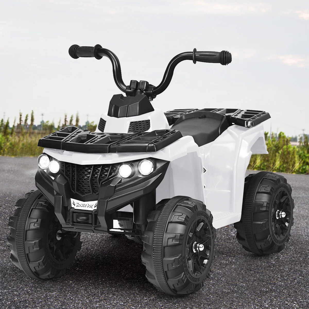 6V Battery Powered Kids Ride-On 4 Wheeler ATV Quad with MP3 and LED Headlight - Image 3