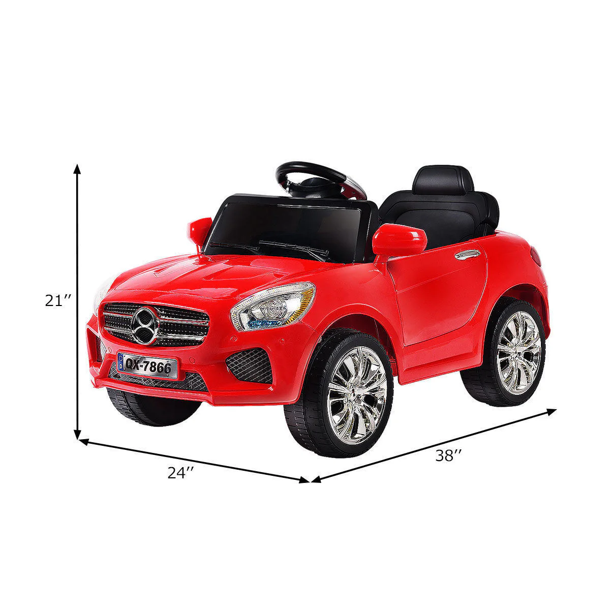 6V Battery Powered Kids Ride On Car with RC Remote Control and LED Lights - Image 10