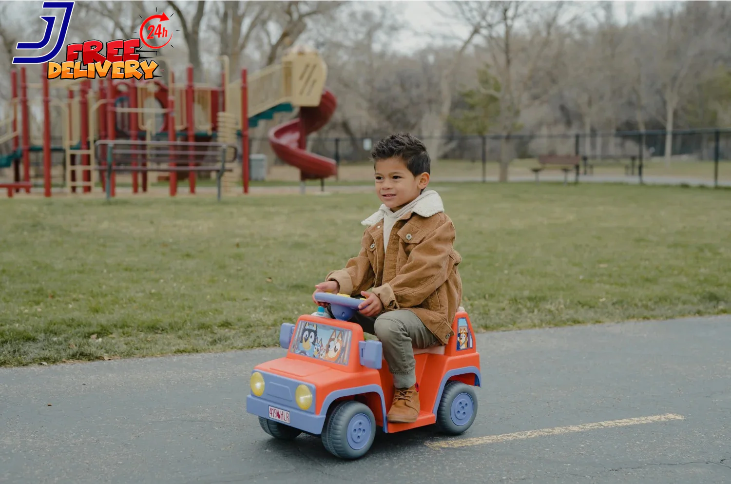6V Battery-Powered Ride-On Car with Sounds for Kids Ages 2+ - Image 2