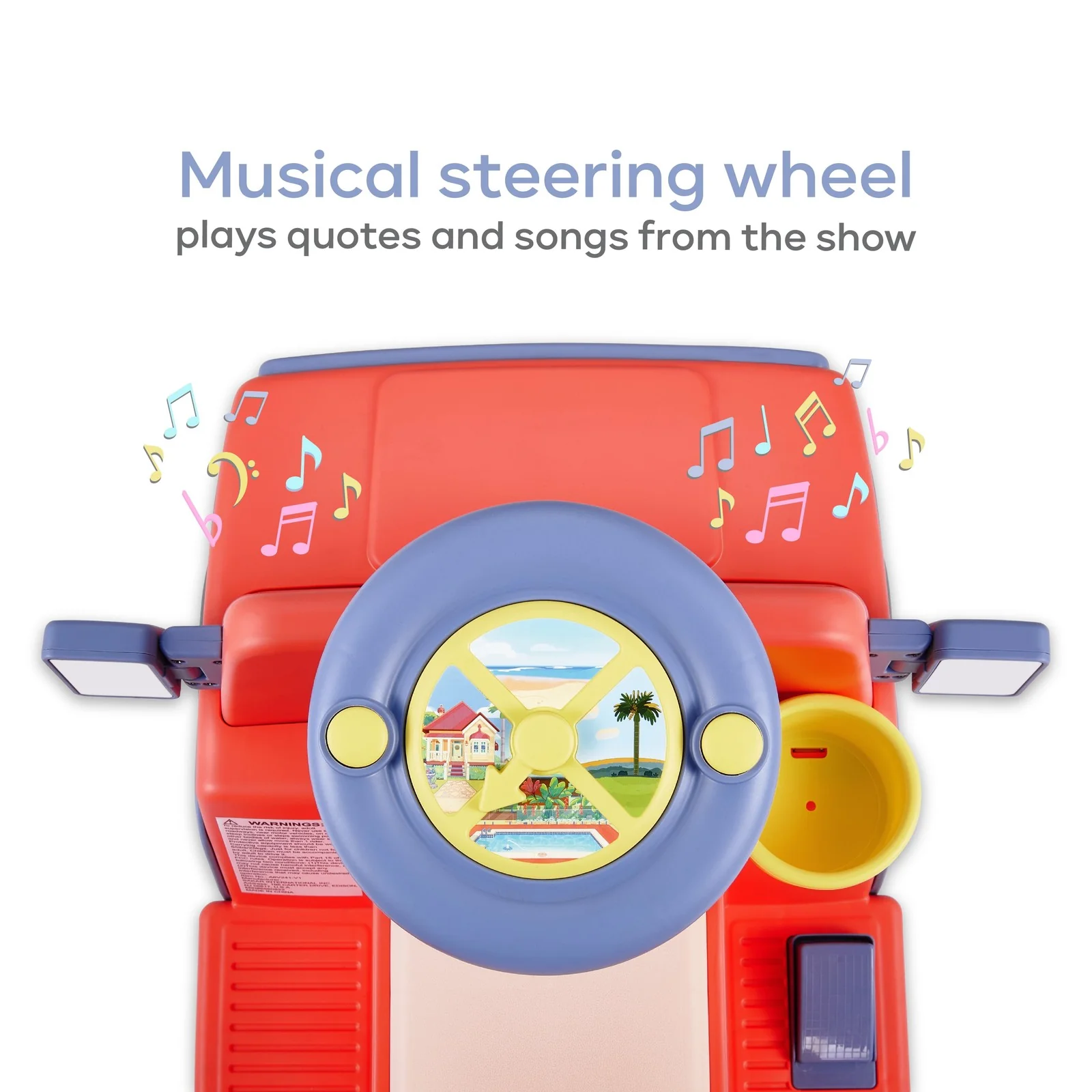 6V Battery-Powered Ride-On Car with Sounds for Kids Ages 2 and Up - Image 3