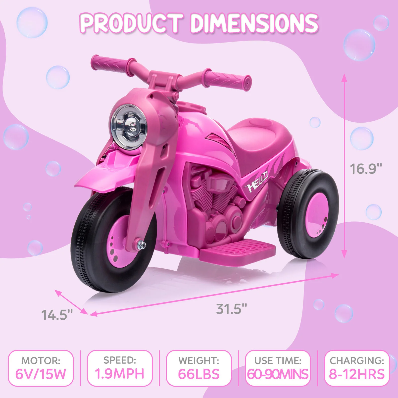 6V Battery Powered Ride On Motorbike Toy for Kids - Perfect for Boys and Girls! - Image 10
