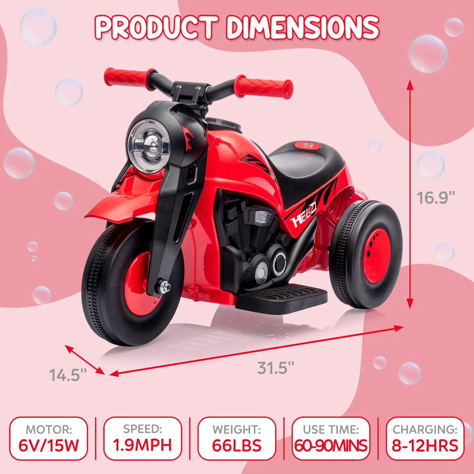 6V Battery Powered Ride On Motorbike Toy for Kids - Perfect for Boys and Girls! - Image 13