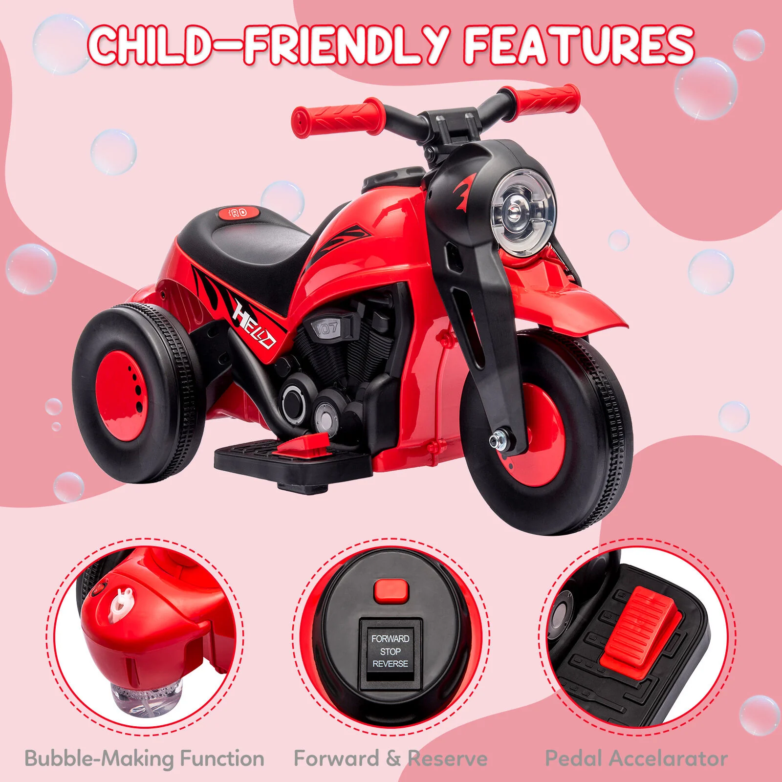 6V Battery Powered Ride On Motorbike Toy for Kids - Perfect for Boys and Girls! - Image 14