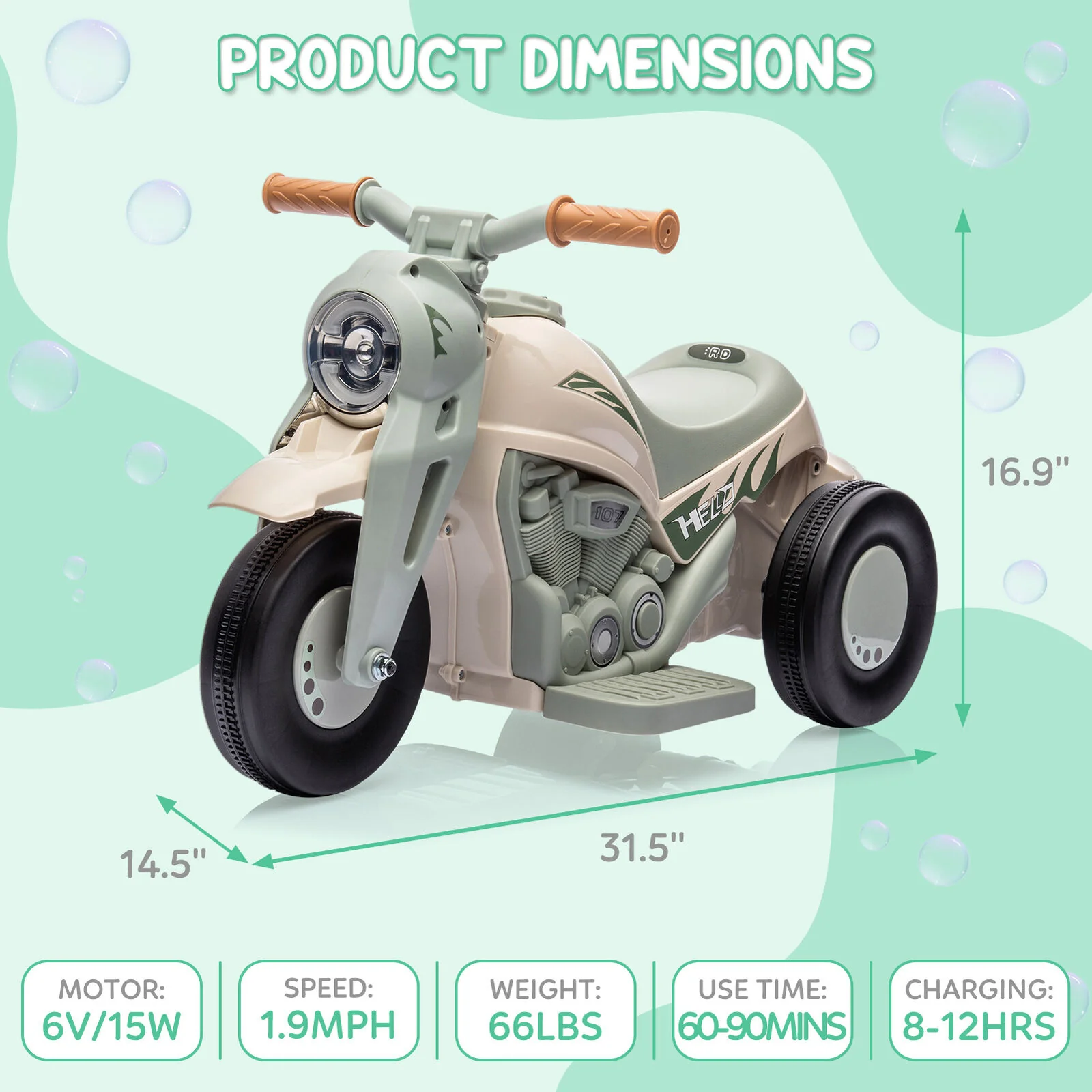 6V Battery Powered Ride On Motorbike Toy for Kids - Perfect for Boys and Girls! - Image 18