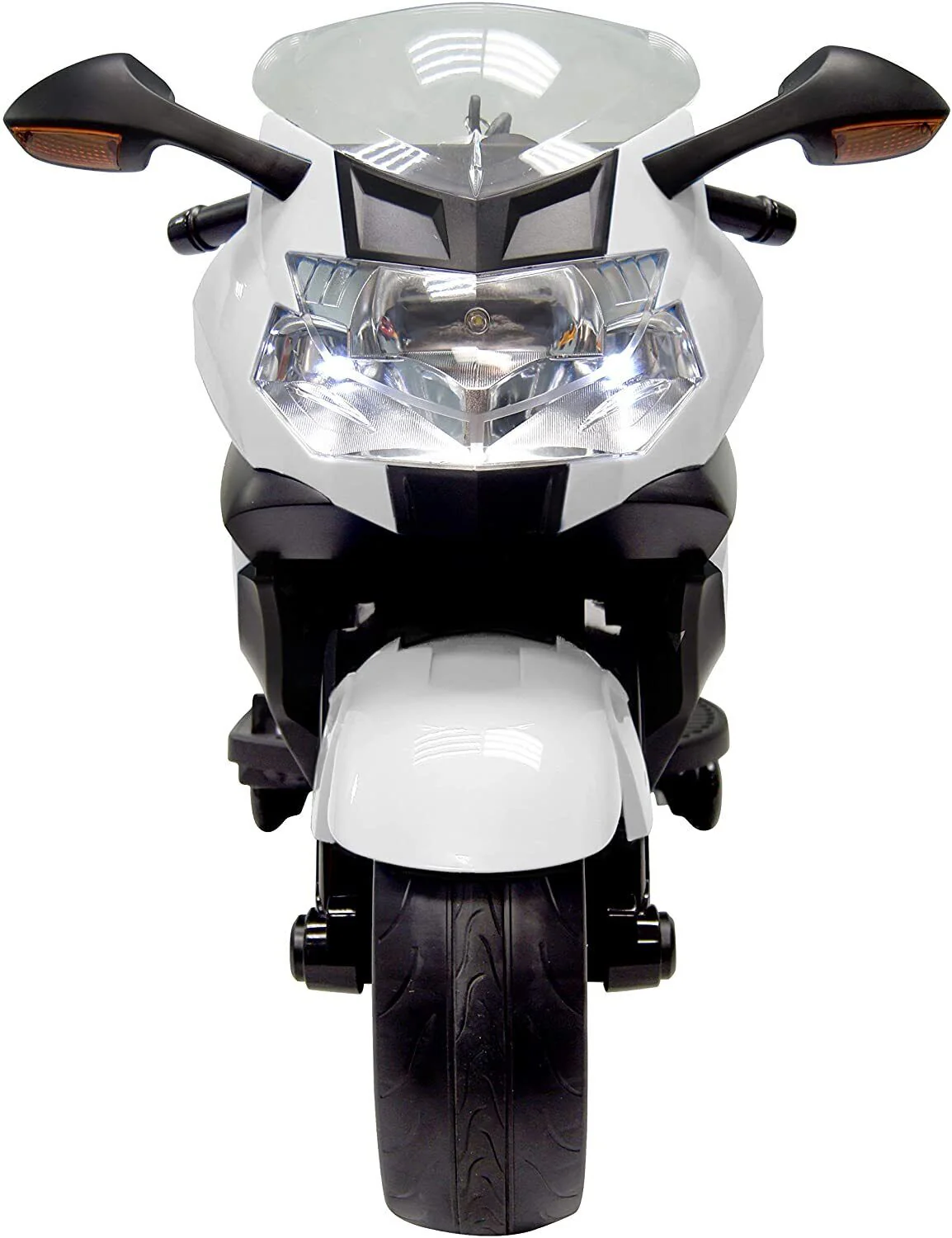 6V BMW R1200RT Kids Ride On Motorcycle - White - Image 2