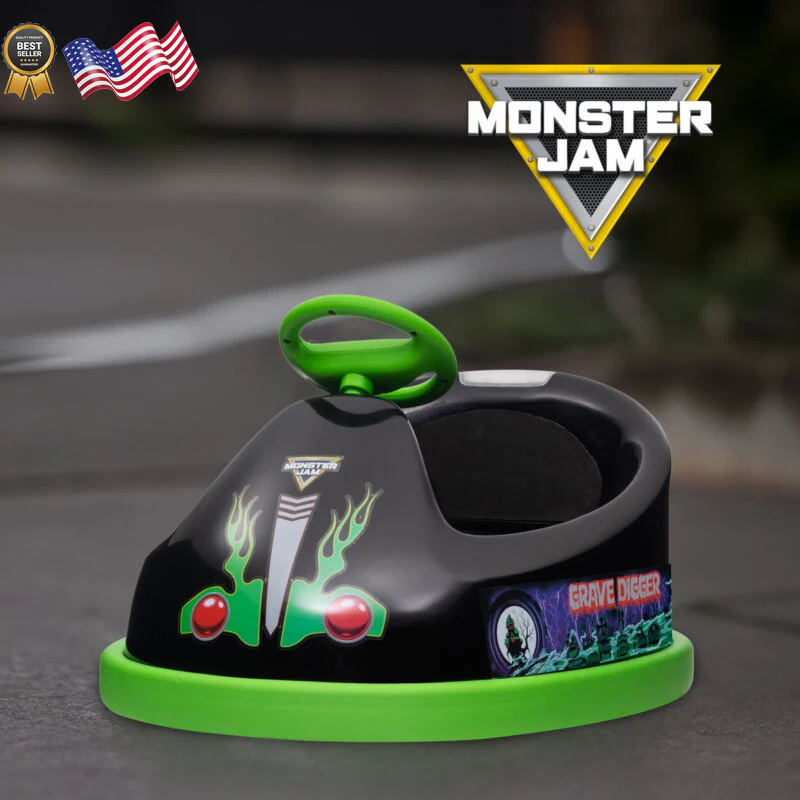 6V Battery-Powered Black Bumper Car Ride-On Toy with Remote Control for Kids Ages 1.5+ - Image 6