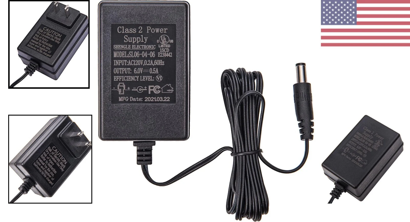 6V Charger for Kids Ride-On Car with Fast Charging and Overcharge Protection - Image 2