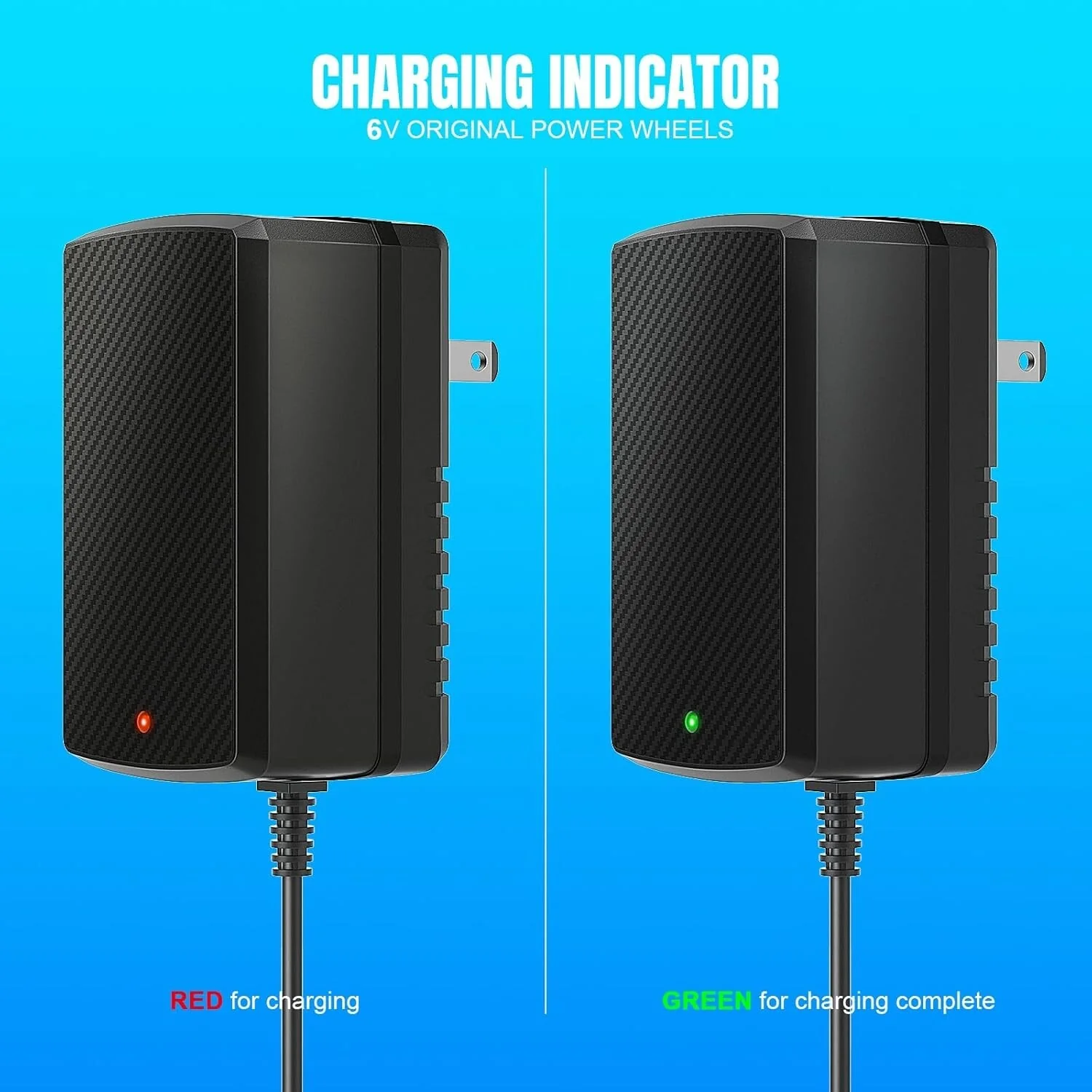 6V Charger for Kids Ride-On Cars Compatible with Wrangler SUV Kid Toys - Image 3