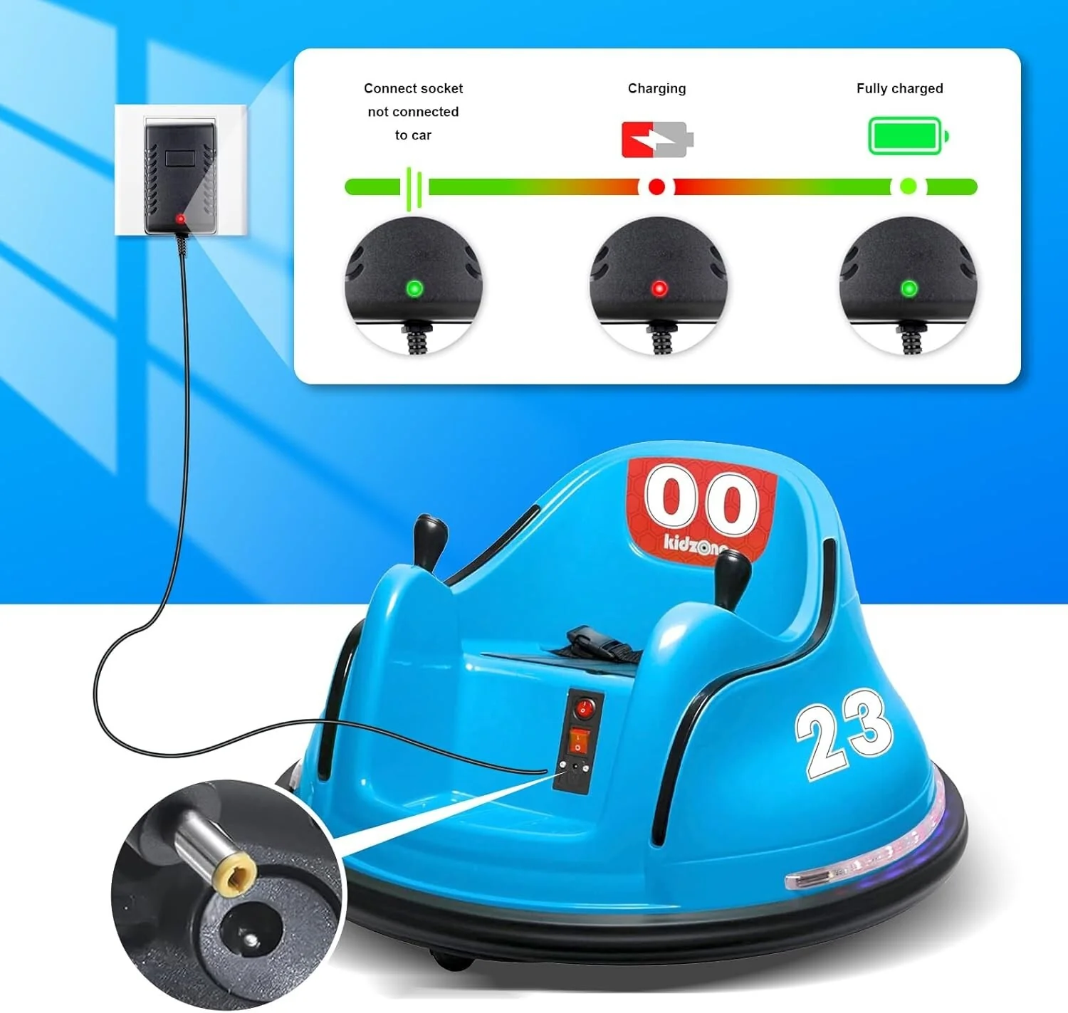 6V Battery Charger for Kids Ride-On Cars and Toddler Quad Toys - Image 5