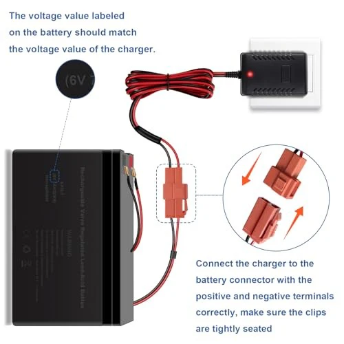6V Battery Charger for BMX X5 Kids Ride-On Cars - Image 4