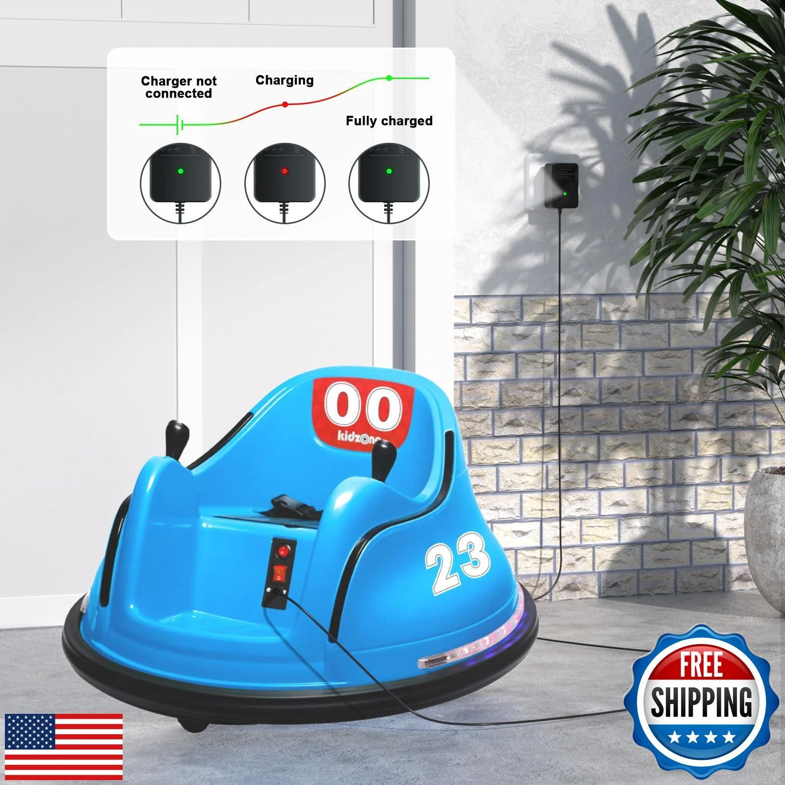 6V Charger for Kidzone Bumper Car and Flybar Spiderman Ride-On Toy - Image 2