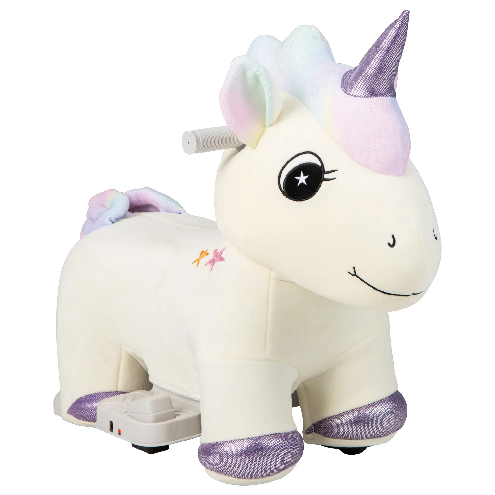 6V Electric Unicorn Ride-On Toy for Kids with Music and Handlebars - Image 13