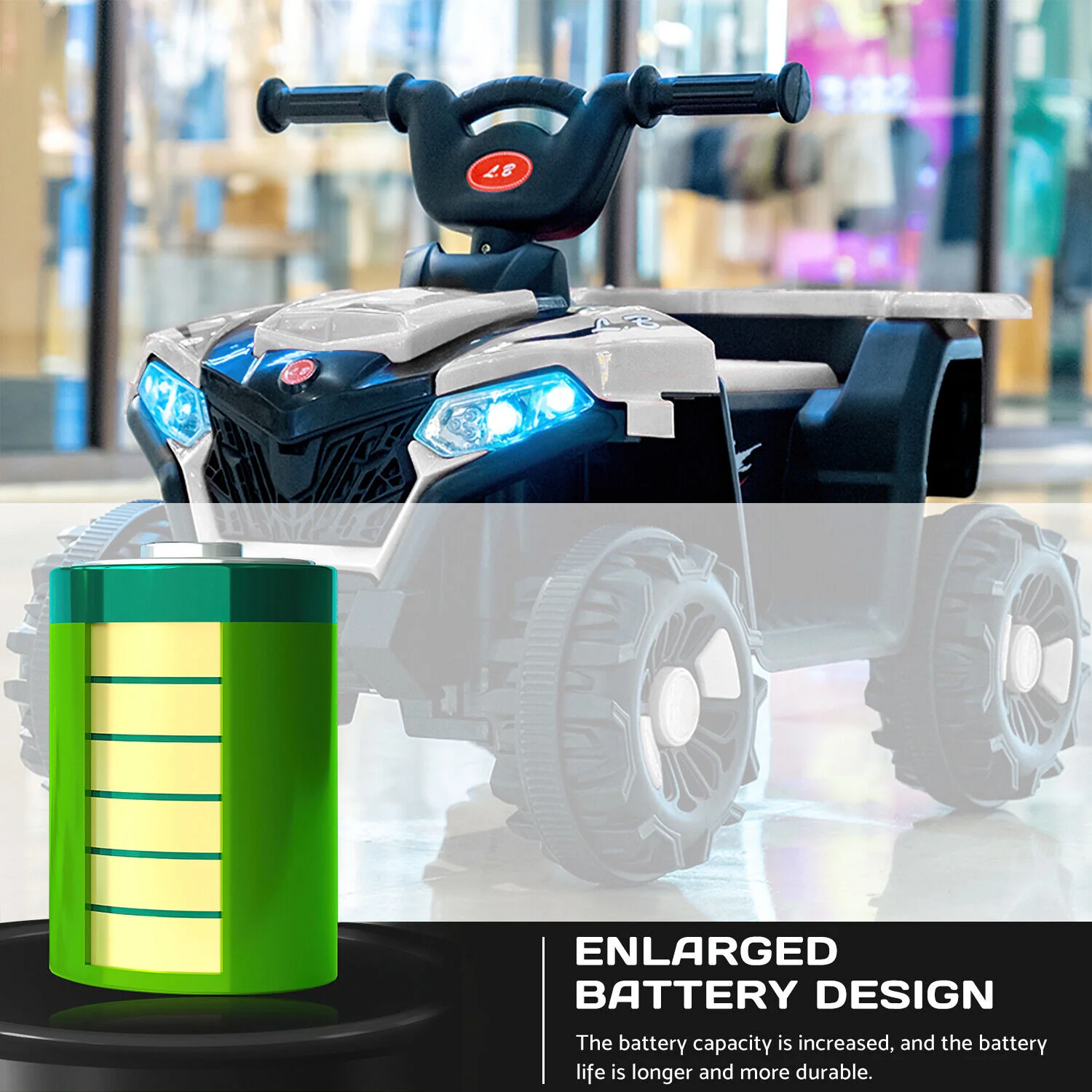 6V Electric ATV Quad Kids Ride-on Car Battery Powered 4-Wheel Motorcycle - Image 19