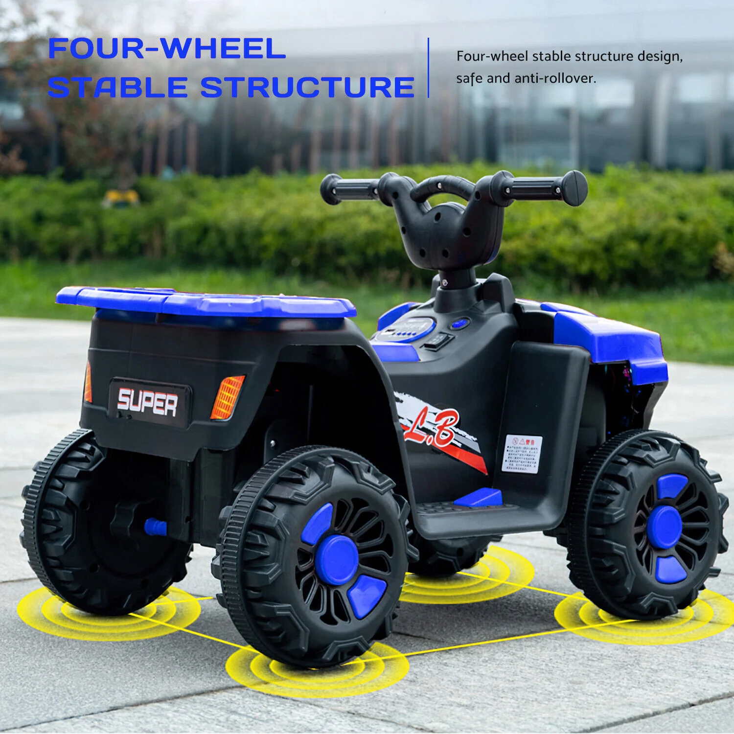 6V Electric ATV Quad Kids Ride-on Car Battery Powered 4-Wheel Motorcycle - Image 52
