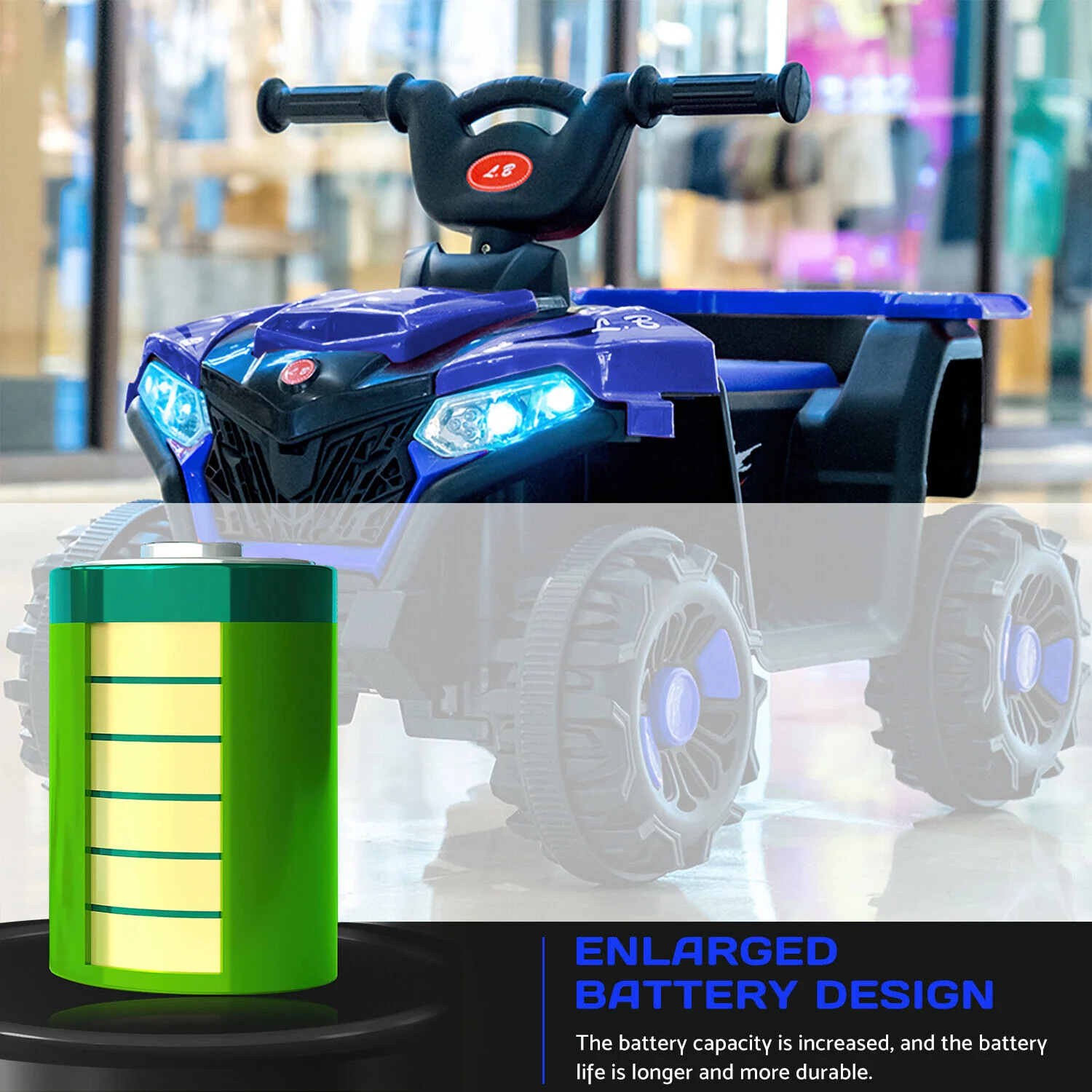 6V Electric ATV Quad Kids Ride-on Car Battery Powered 4-Wheel Motorcycle - Image 54