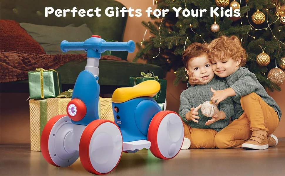 6V Electric Toddler Balance Bike with Bubble Machine 4-in-1 Multi-Function Ride-On Toy - Image 9