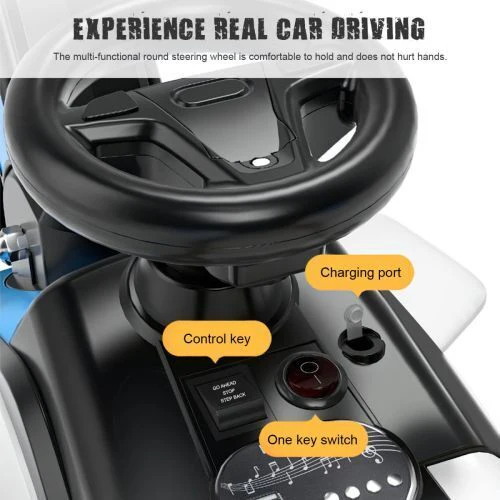 6v Electric Excavator Toy Car with Bluetooth and Rear Reserve Box for Kids - Image 15