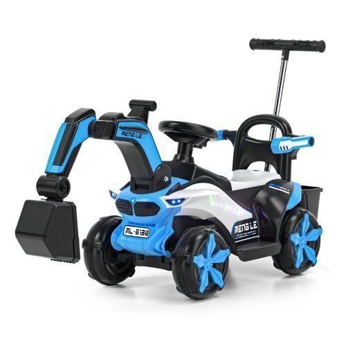 6v Electric Excavator Toy Car with Bluetooth and Rear Reserve Box for Kids - Image 21