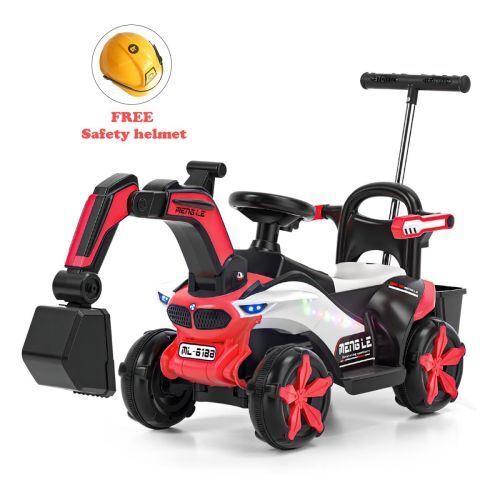 6v Electric Excavator Toy Car with Bluetooth and Rear Reserve Box for Kids - Image 6