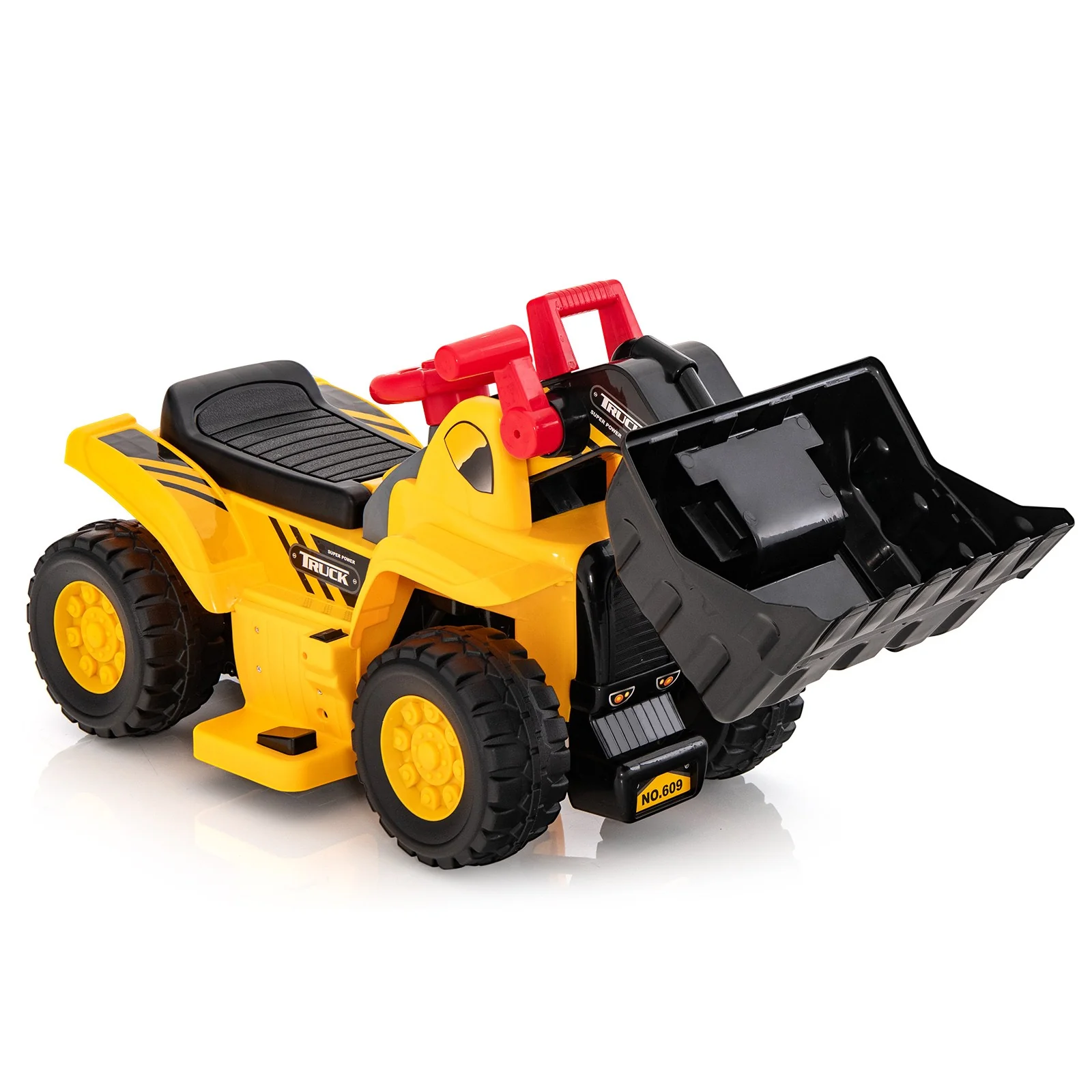 6V Electric Ride-On Bulldozer Toy for Kids with Adjustable Bucket - Image 5