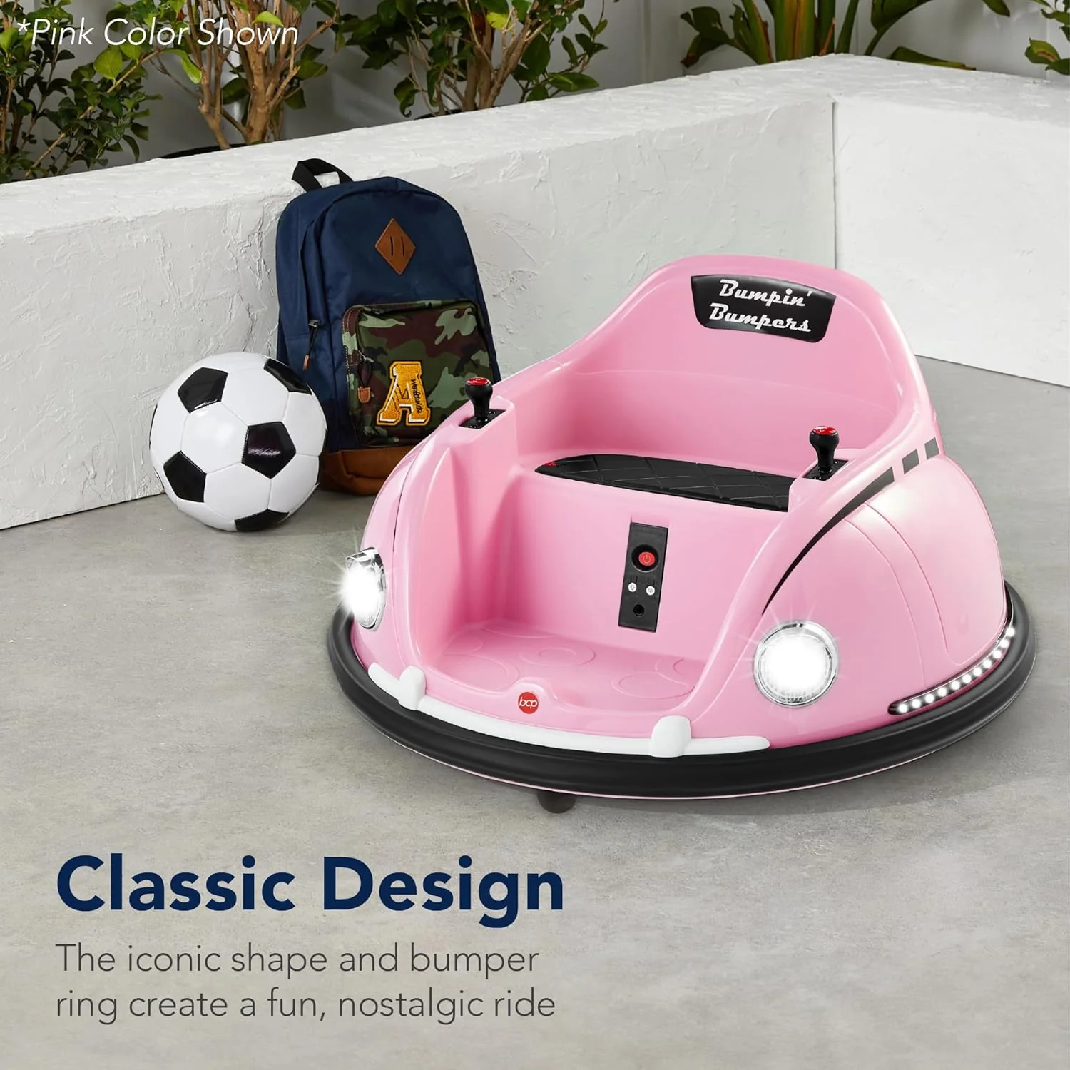 6V Electric Ride-On Bumpin Bumper Car for Kids 1.5-6 Years with Parent Remote Control - Image 5