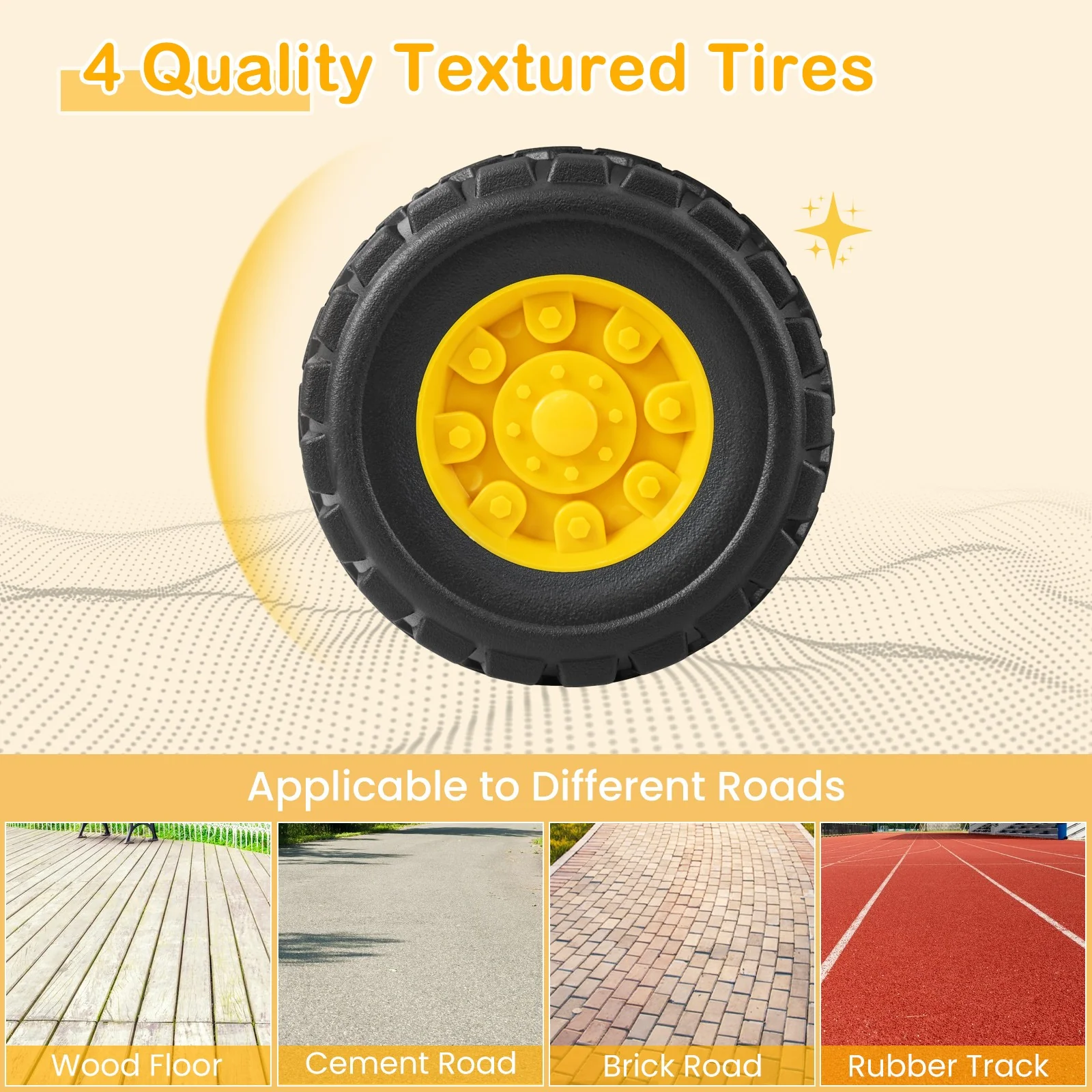 6V Electric Ride-On Excavator and Tractor Toy with Basketball Hoop for Kids - Image 9